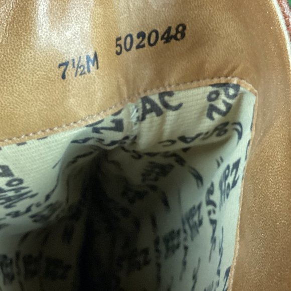 Vintage Zodiac Heeled Leather Boots 7.5 w/box - Picture 16 of 16